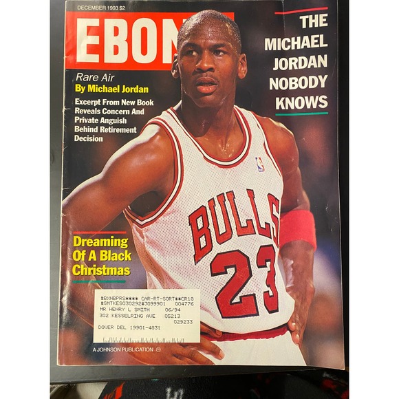 Ebony Magazine, December 1993, Michael Jordan Cover Feature Story - Picture 1 of 16